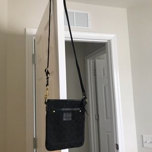 Coach Crossbody Bag- Black Signature Print